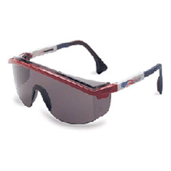 Uvex S1179 by Honeywell Sperian Astrospec 3000 Safety Glasses With Nylon Red White And Blue Frame Gray Polycarbonate Ultra-d