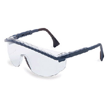 Uvex S1299C by Honeywell Sperian Astrospec 3000 Safety Glasses With Nylon Blue Frame Clear Polycarbonate Uvex S1299Ctreme Anti-Fog Lense