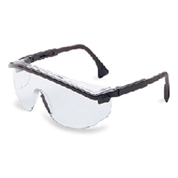 Uvex S1359 by Honeywell Sperian Astrospec 3000 Safety Glasses With Nylon Black Frame Clear Polycarbonate Ultra-dura Anti-Scratch