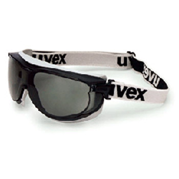 Uvex S1651DF by Honeywell Carbonvision Impact Goggles With Black and Gray Frame Gray Dura-Streme Anti-Fog Anti-Scratch Lens