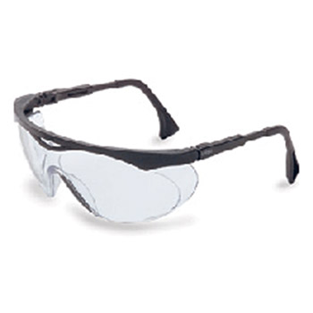 Uvex S1900 by Honeywell Sperian Skyper Safety Glasses With Black Frame And Clear Polycarbonate Ultra-dura Anti-Scratch Hard Coating