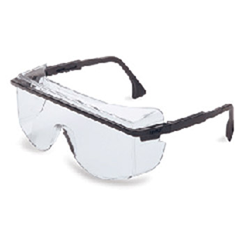 Uvex S2500 by Honeywell Sperian Astro OTG 3001 Safety Glasses With Black Frame And Clear Polycarbonate Ultra-dura Anti-Scratch