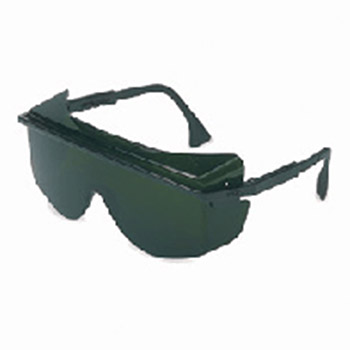 Uvex S2509 by Honeywell Sperian Astro OTG 3001 Safety Glasses With Black Frame And Green And Shade 5 Polycarbonate Infra-dura