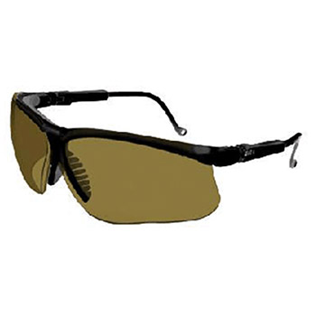 Uvex S3201 by Honeywell Sperian Genesis Safety Glasses With Black Frame And Espresso Polycarbonate Ultra-dura Anti-Scratch Hardcoat