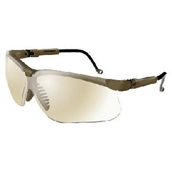 Uvex S3204 by Honeywell Sperian Genesis Safety Glasses With Black Frame And SCT-Reflect 50 Polycarbonate Ultra-dura Anti-Scratch