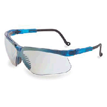 Uvex S3244 by Honeywell Sperian Genesis Safety Glasses With Vapor Blue Frame And SCT-Reflect 50 Polycarbonate Ultra-dura