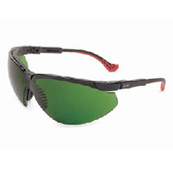 Uvex S3306 by Honeywell Sperian Genesis XC Safety Glasses With Black Frame And Green And Shade 3 Polycarbonate Infra-Dura Ultra