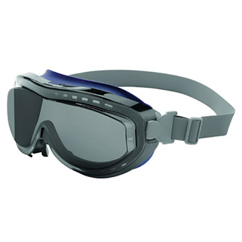 Uvex UVXS3410X by Honeywell Flex Seal Indirect Vent Over The Glasses Goggles With Navy Frame, Gray treme Anti-Fog Lens And Neoprene Headband