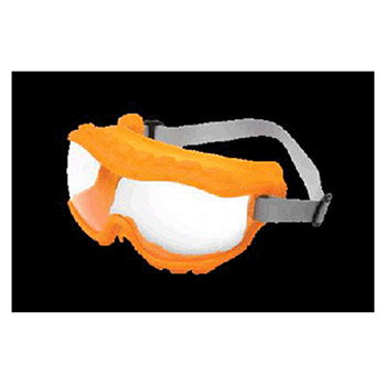 Uvex S3820 by Honeywell Strategy Indirect Vent Over The Glasses Goggles With Hot Orange Light Weight Soft Frame Clear Uvex S3820tra