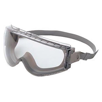 Uvex UVXS3960C by Honeywell Stealth Impact Chemical Splash Goggles With Gray Frame, Clear treme Anti-Fog Lens And Neoprene Headband 