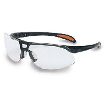 Uvex S4200 by Honeywell Sperian Protege Safety Glasses With Metallic Black Frame And Clear Polycarbonate Ultra-dura Anti-Scratch