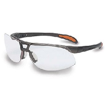 Uvex S4210 by Honeywell Sperian Protege Safety Glasses With Sandstone Frame And Clear Polycarbonate Ultra-dura Anti-Scratch Hardcoat