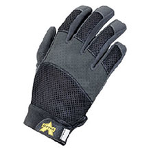 Valeo Anti-Vibration Mechanics Gloves 2X Black Air Mesh Full Finger V130-2X