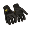 Valeo Mechanics Gloves Black Pro Full Finger Premium Leather V435