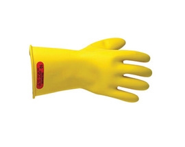 SALISBURY By Honeywell Yellow 14" Type I Natural Rubber Class 0 Low Voltage Electrical Insulating Linesmen's Gloves With Straight Cuff