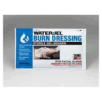 Water-Jel Technologies 1216-20 12" X 16" Foil Pack Sterile Gel-Soaked, Medical Grade, Non-woven Material Facial Burn Dressing, Per Case
