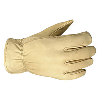 Wells Lamont X-Large Palomino Grain Cowhide Fleece-Over-Foam Lined Insulated Drivers Cold Weather Gloves With Keystone Thumb And Shirred Elastic Wrist