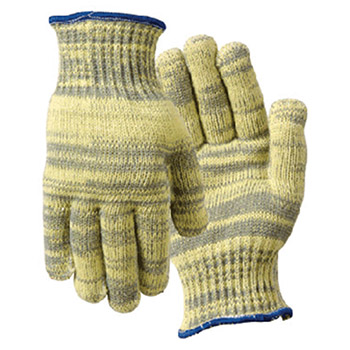 Wells Lamont Cut Resistant Gloves Gray Yellow Small Whizard Metalguard 1882S