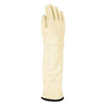 Wells Lamont Large White Kelklave Terry Cloth Heat Resistant Gloves With 11" Gauntlet Cuff