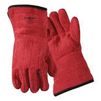 Wells Lamont X-Large Red Jomac Extra Heavy Weight Terry Cloth Cotton Lined Heat Resistant Gloves With 5" Gauntlet Cuff