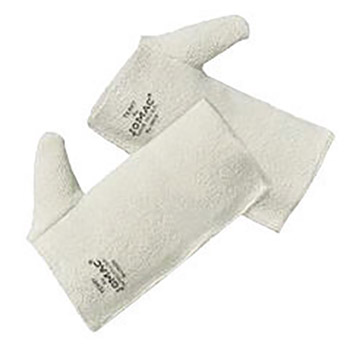 Wells Lamont WLAH-183 10" White Jomac Extra Heavy Weight Loop-Out Terry Cloth Heat Resistant Pad With Full Thumb