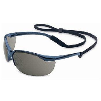 Honeywell Sperian Vapor Safety Glasses With Metallic Blue Frame Gray Polycarbonate TSR Anti-Scratch Hard Coat Lens