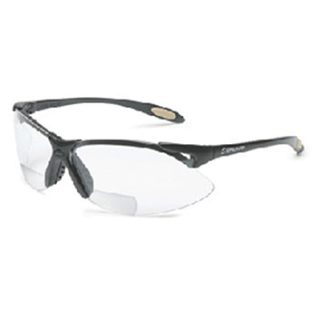 Honeywell Sperian A900 Series Reading Magnifier 2.5 Diopter Safety Glasses With Black Frame And Clear Polycarbonate